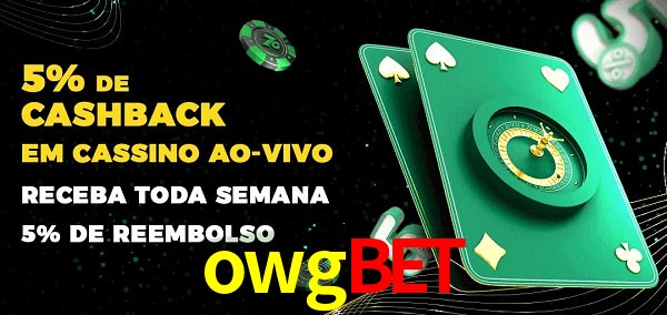 Promoções do cassino ao Vivo owgbet